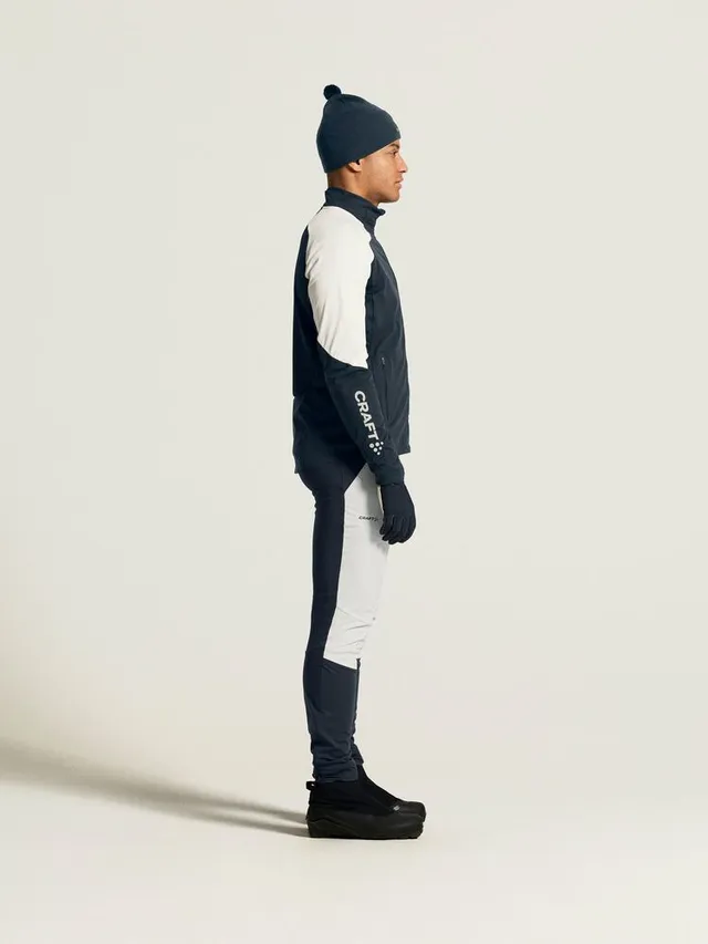 Craft Herre Nor Race Wind Tights 2 M Teknisk langrennstights-Tofu/Blue 