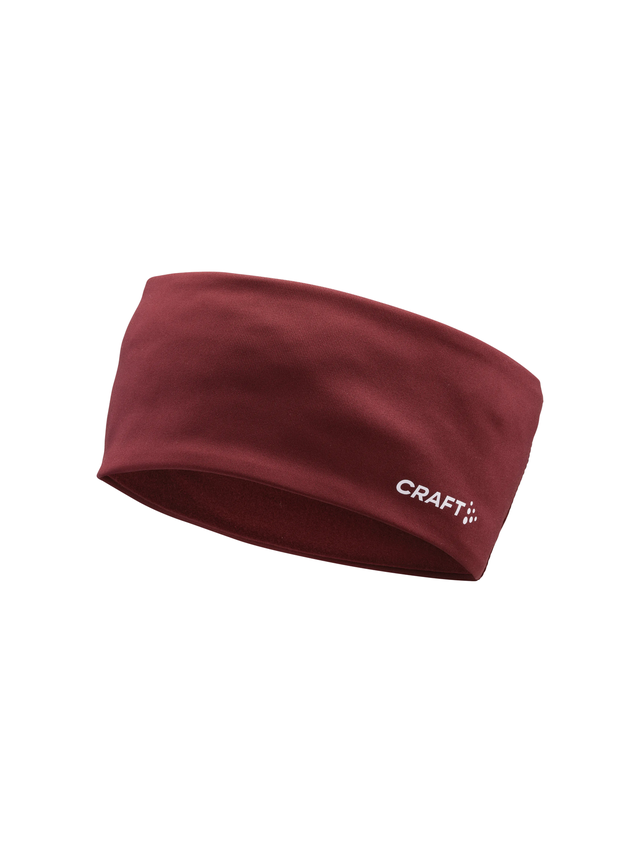 Craft Pannebånd Windblock Fleece 2 L/XL Varmt og vidntett pannebånd-Dk Red 