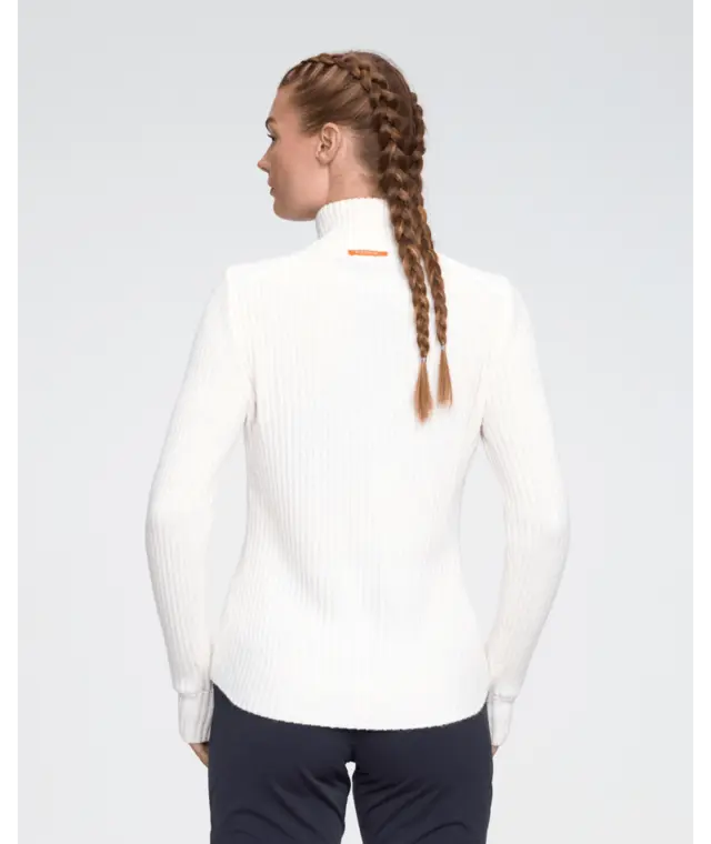 Dæhlie Dame Half Zip Comfy 2.0 S Varm genser til kalde dager-Snow White 