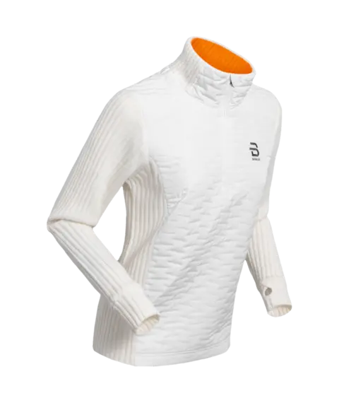Dæhlie Dame Half Zip Comfy 2.0 Varm genser til kalde dager-Snow White