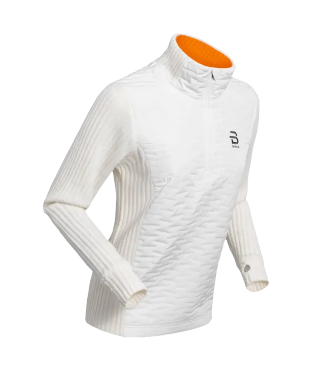 Dæhlie Dame Half Zip Comfy 2.0 S Varm genser til kalde dager-Snow White 