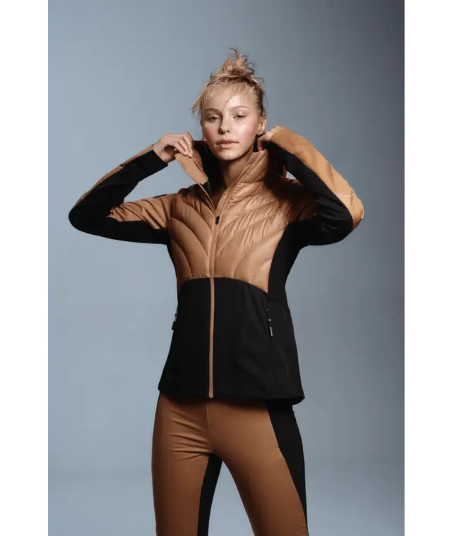 Johaug Jakke Devine L Varm langrennsjakke-Camel Brown 
