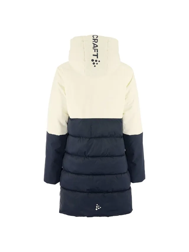 Craft W Parkas Core Evolve Isolate M Perfekt før og etter trening-Tofu/Blue 