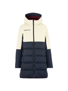 Craft W Parkas Core Evolve Isolate M Perfekt før og etter trening-Tofu/Blue