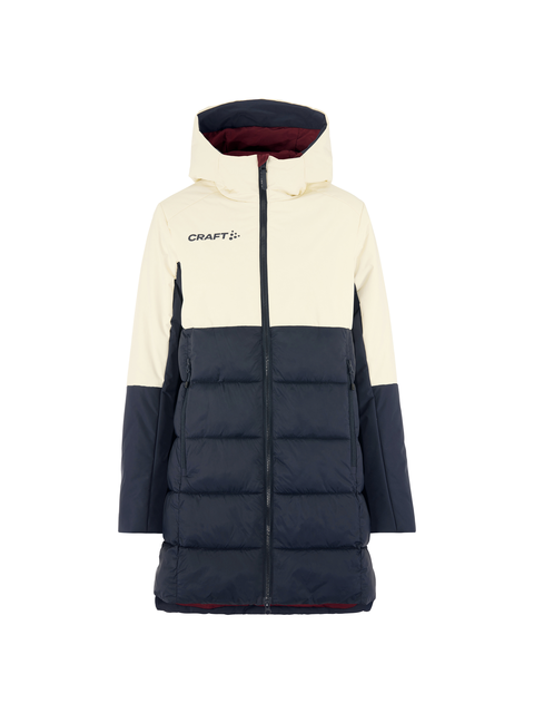 Craft W Parkas Core Evolve Isolate Perfekt før og etter trening-Tofu/Blue