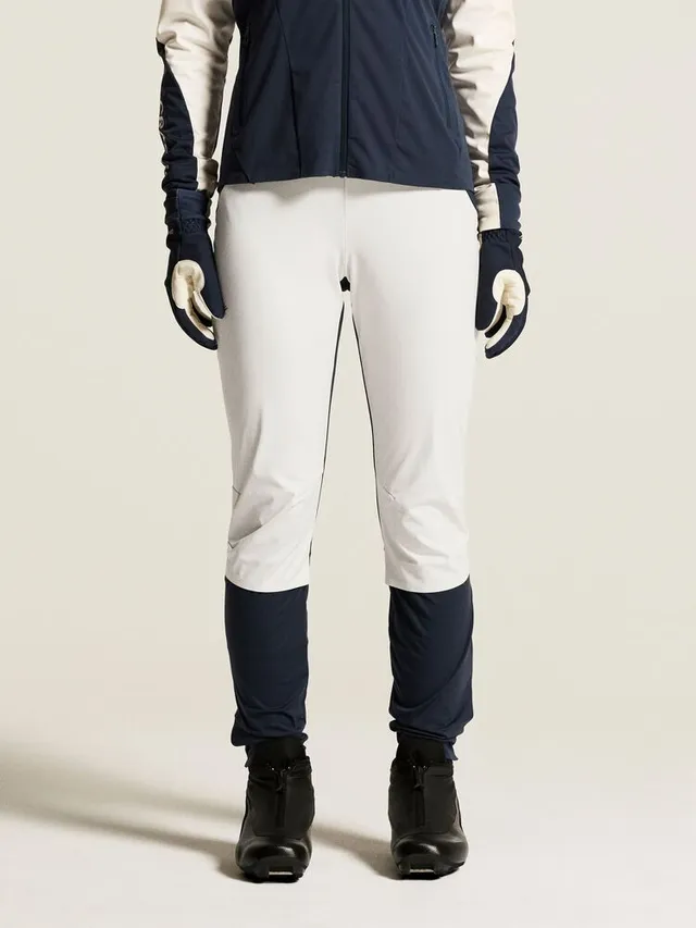 Craft Dame Nor Race Wind Tights 3 S Tights med vindbeskyttelse-Tofu/Blue 