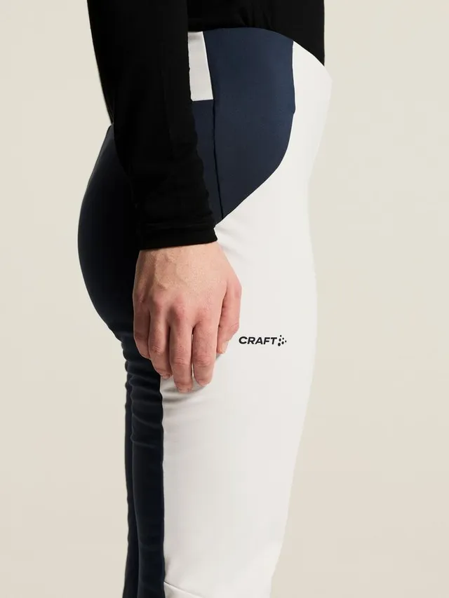 Craft Dame Nor Race Wind Tights 3 S Tights med vindbeskyttelse-Tofu/Blue 