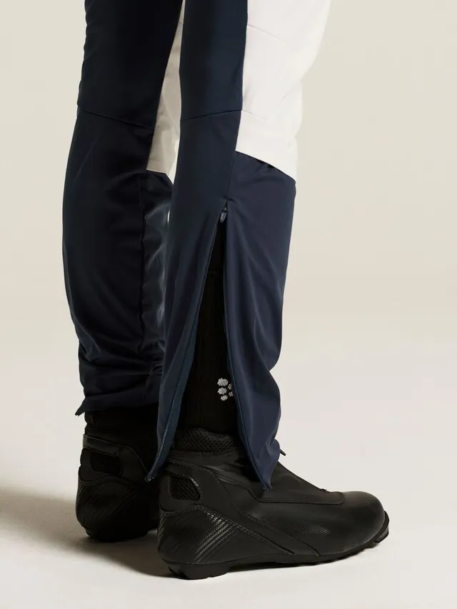 Craft Dame Nor Race Wind Tights 3 S Tights med vindbeskyttelse-Tofu/Blue 