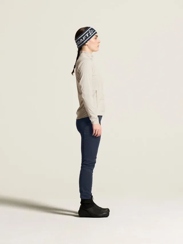 Craft Dame Nor Race Wind Tights 3 XS Tights med vindbeskyttende front-Night 