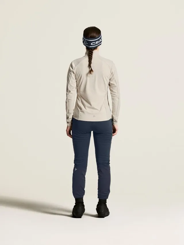 Craft Dame Nor Race Wind Tights 3 XS Tights med vindbeskyttende front-Night 