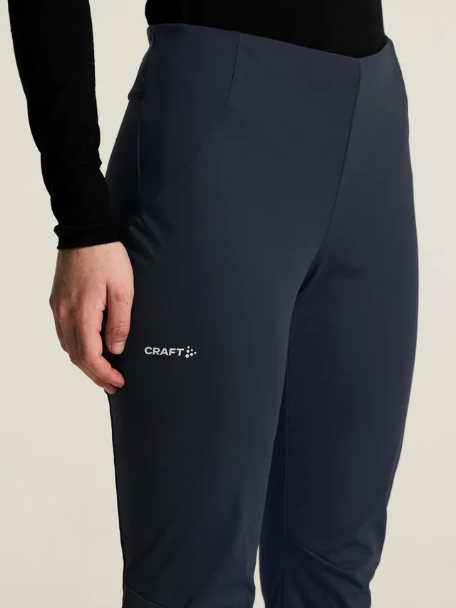 Craft Dame Nor Race Wind Tights 3 XS Tights med vindbeskyttende front-Night 