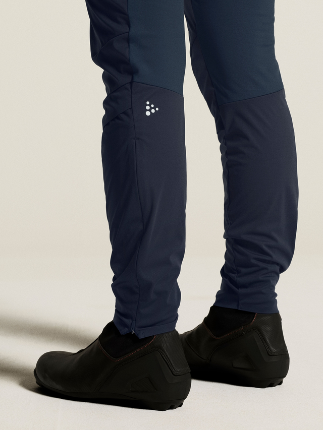 Craft Dame Nor Race Wind Tights 3 XS Tights med vindbeskyttende front-Night 