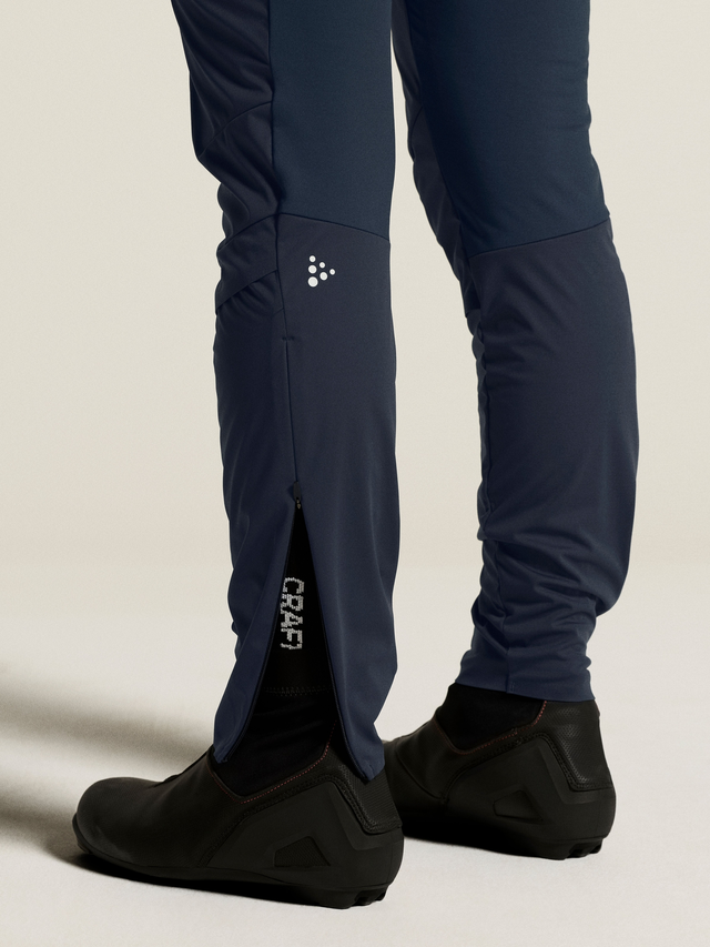 Craft Dame Nor Race Wind Tights 3 XS Tights med vindbeskyttende front-Night 