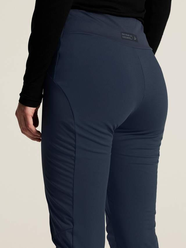Craft Dame Nor Race Wind Tights 3 XS Tights med vindbeskyttende front-Night 