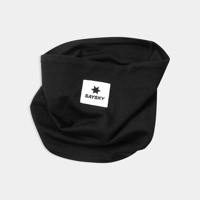 SAYSKY Headband Merino 165 OS Merino hals/pannebånd til løp - Sort 