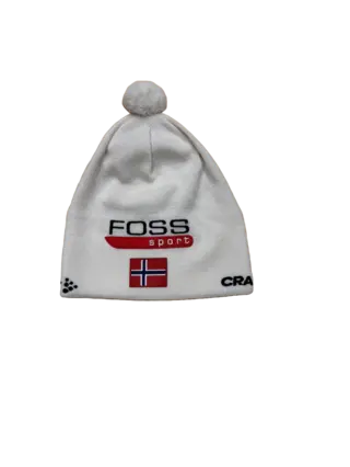 Foss Sport Nordic Ski Lue OS Foss Sport Lue i høy kvalitet - Hvit