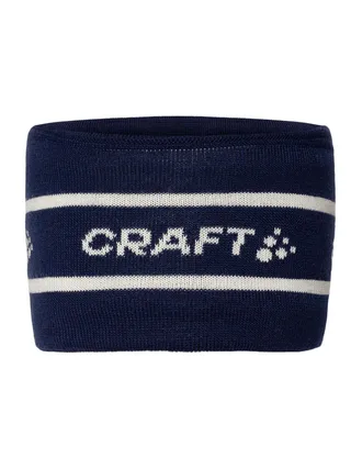 Craft Pannebånd Nor Heavy Knit OS Tykt og behagelig pannebånd - Blue