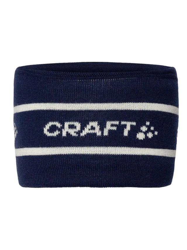 Craft Pannebånd Nor Heavy Knit OS Tykt og behagelig pannebånd - Blue 