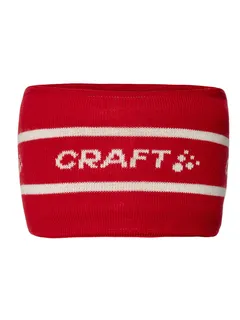 Craft Pannebånd Nor Heavy Knit OS Tykt og behagelig pannebånd - Red