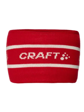 Craft Pannebånd Nor Heavy Knit OS Tykt og behagelig pannebånd - Red
