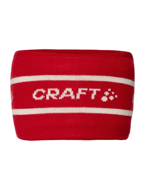 Craft Pannebånd Nor Heavy Knit OS Tykt og behagelig pannebånd - Red