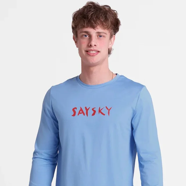 SAYSKY Herre Trøye Tiger Pace LS S Langermet komfortabel løpetrøye - blue 