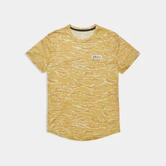 SAYSKY Herre Trøye Tiger Combat S Lett løpe t-skjorte - Yellow Camo