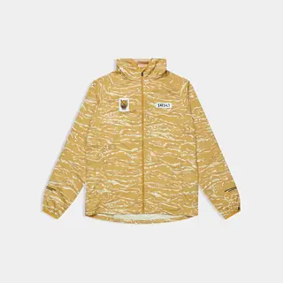 SAYSKY Dame Jakke Tiger Pace Vindbeskyttende løpejakke - Yellow Camo