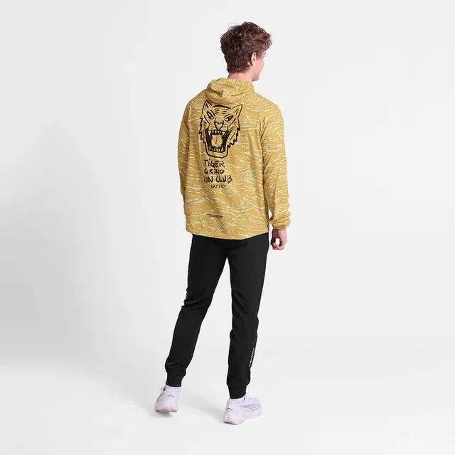 SAYSKY Herre Jakke Tiger Pace M Vindjakke til løping- Yellow Camo 