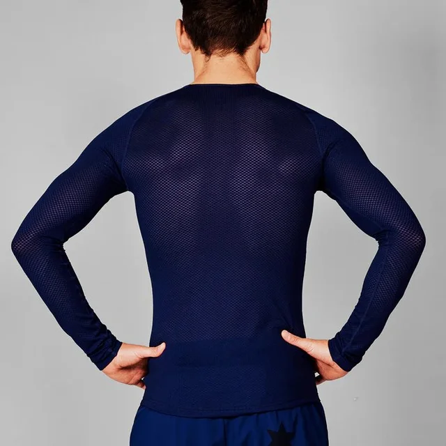 SAYSKY Herre Mesh Base Layer LS S Innerlag til løping - Blue 