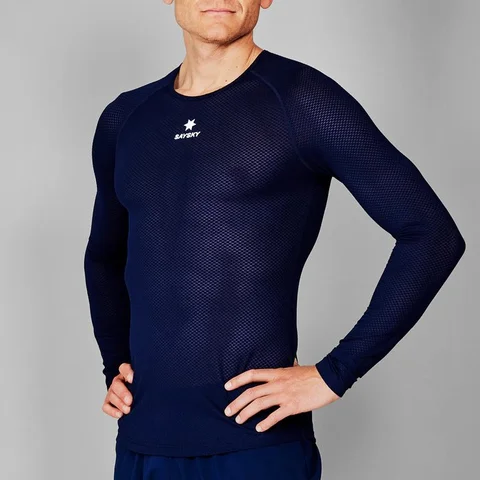 SAYSKY Herre Mesh Base Layer LS Innerlag til løping - Blue