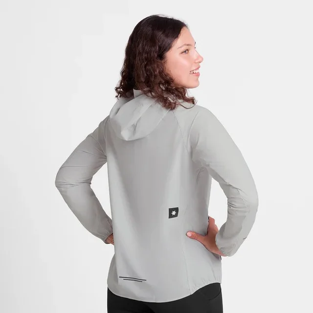 SAYSKY Dame Jakke Clean Pace Flex  L Vindtett jakke til løping - Grey 