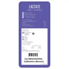 XPER TD-4663  Biosen Laktatstrips 100 Olympiatoppen kalibrering