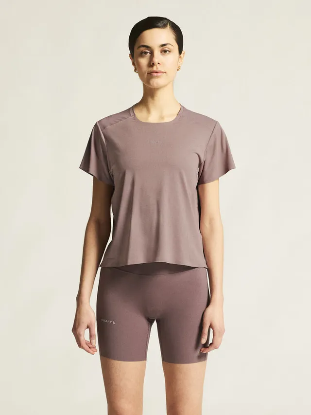 Craft W Trøye SS Hypervent  S Ventilerende løpe t-skjorte- Potpurri 