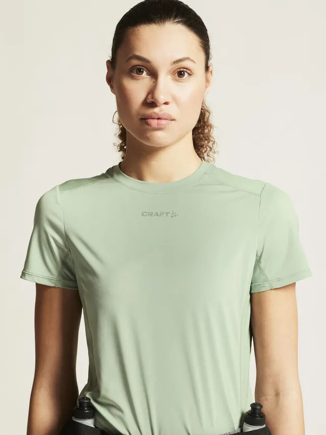 Craft W Trøye SS Adv Essence 2 M Funksjonell trenings-t-skjorte - Glacial 
