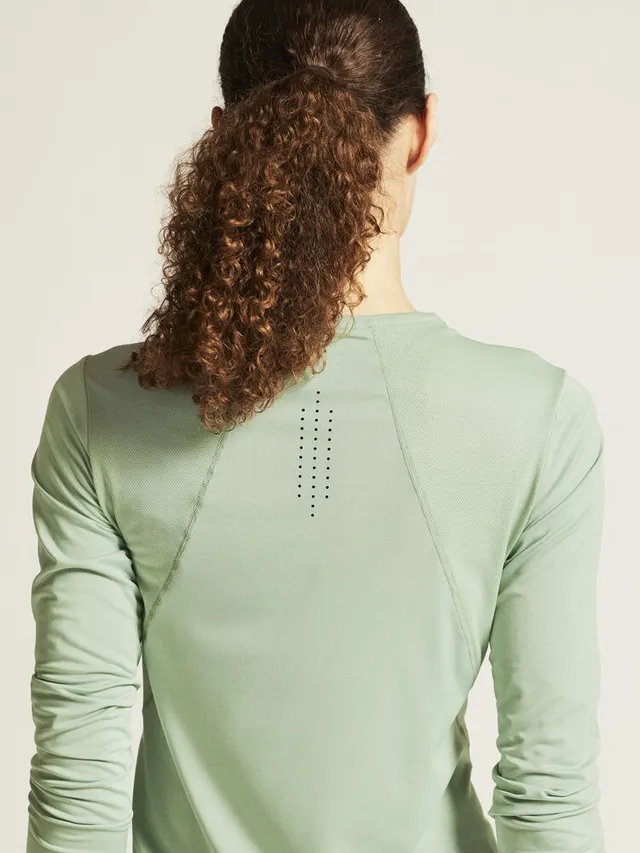 Craft W Trøye LS Adv Essence 2 S Langermet treningstrøye - Glacial 