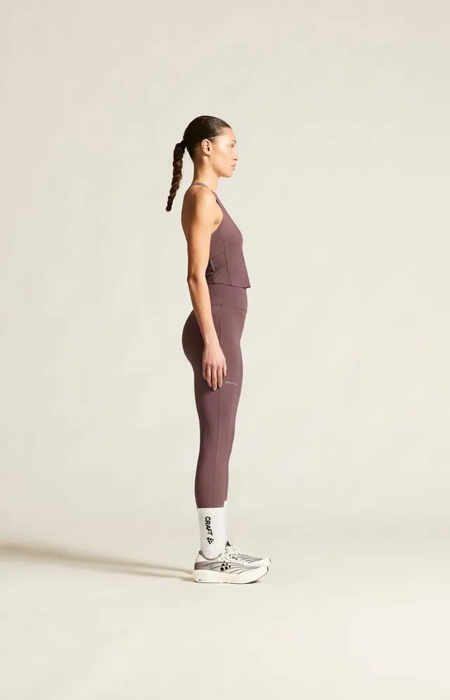 Craft Dame Tights Hypervent M Teknisk løpetight - Flint 