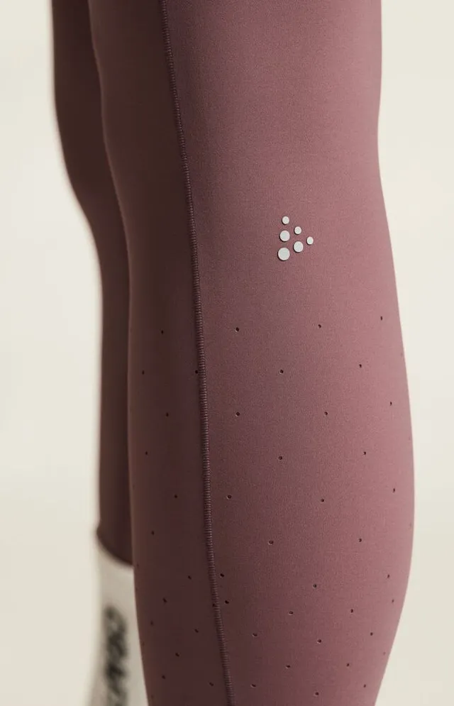 Craft Dame Tights Hypervent M Teknisk løpetight - Flint 