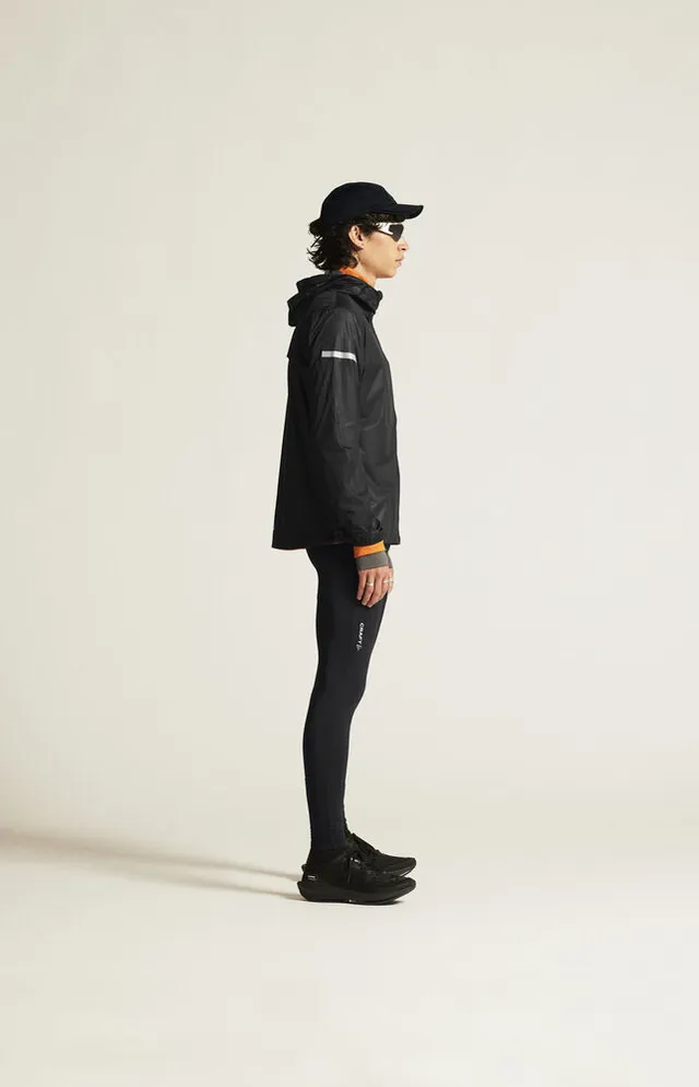 Craft M Jakke Pro Hydro Lightweight M Ultralett vanntett løpejakke-Black/Black 