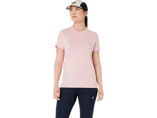 Asics Dame Trøye SS Road Seamless Sømløs løpetopp - M/CP