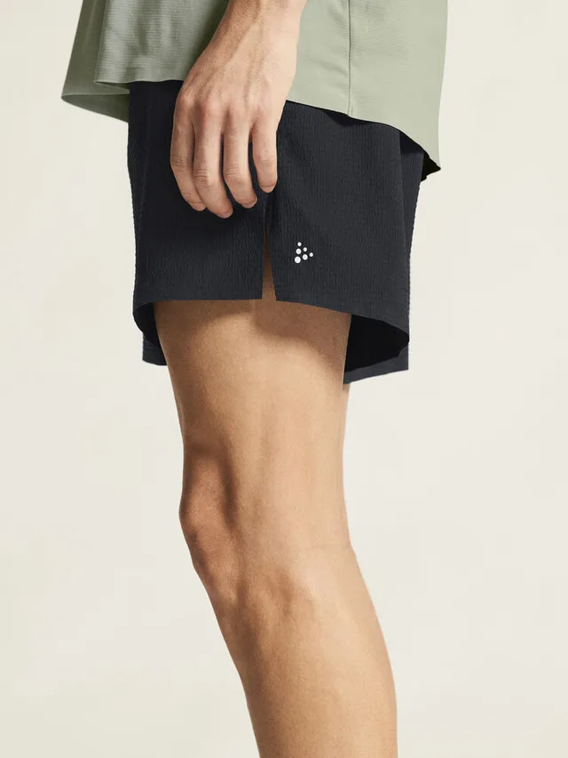 Craft M Shorts Hypervent Structure M Slitesterk løpeshorts - Sort 