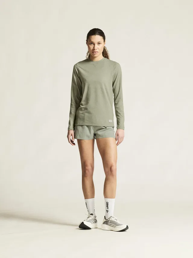 Craft W Trøye Thermal Mesh XS Varm treningstrøye mesh - Pigeon Melange 