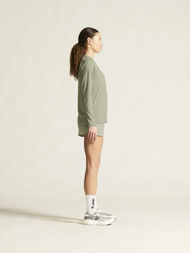 Craft W Trøye Thermal Mesh XS Varm treningstrøye mesh - Pigeon Melange 