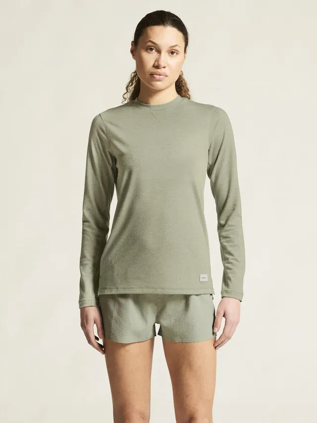 Craft W Trøye Thermal Mesh XS Varm treningstrøye mesh - Pigeon Melange 