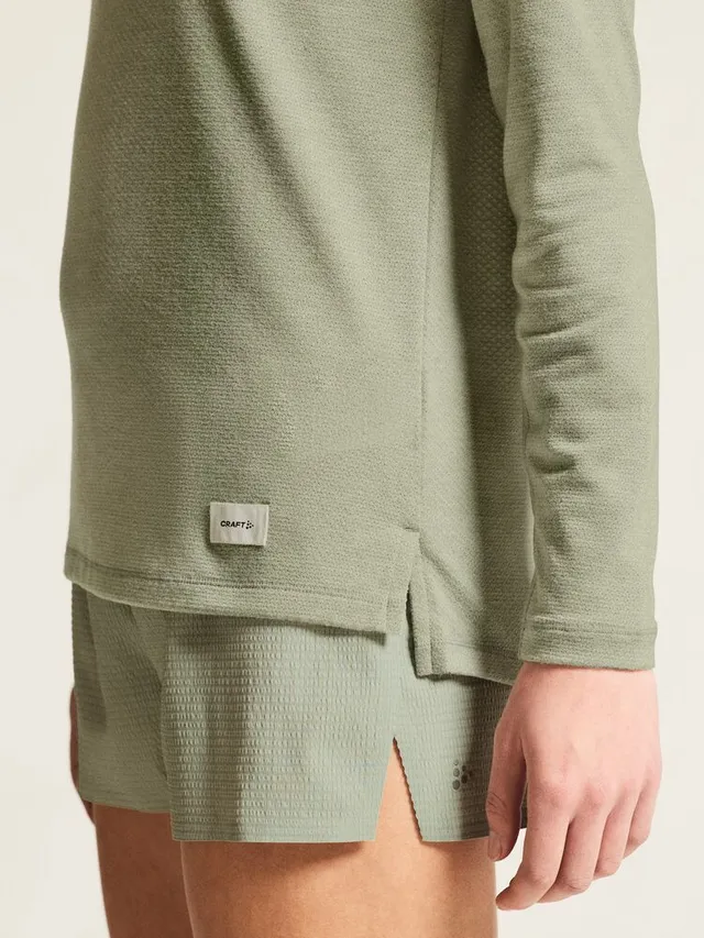 Craft W Trøye Thermal Mesh XS Varm treningstrøye mesh - Pigeon Melange 