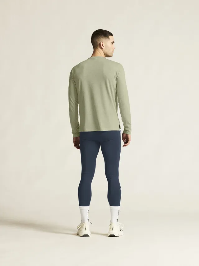 Craft M Trøye LS Thermal Mesh L Varm treningstrøye mesh - Pigeon Melange 