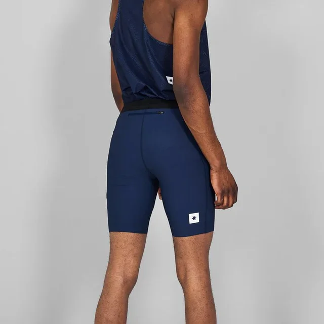 SAYSKY M Tights Kort Rib Combat+ 8" M Rib short tights til løp - Blue 