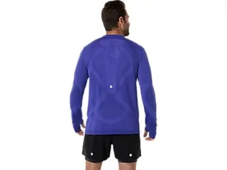 Asics Herre Trøye LS Road Seamless M Løpetrøye med ACTIBREEZE - CB/E 