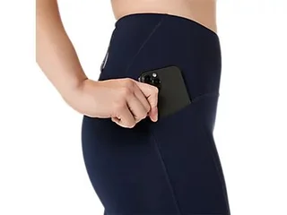 Asics Dame Tights 8in Sprinter M High waist løpeshorts- MIDNIGHT 