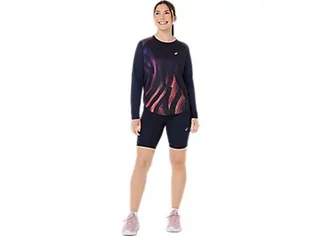 Asics Dame Tights 8in Sprinter M High waist løpeshorts- MIDNIGHT 